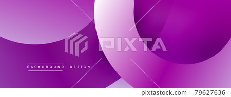 Abstract overlapping lines and circles geometric background with gradient colors 79627636