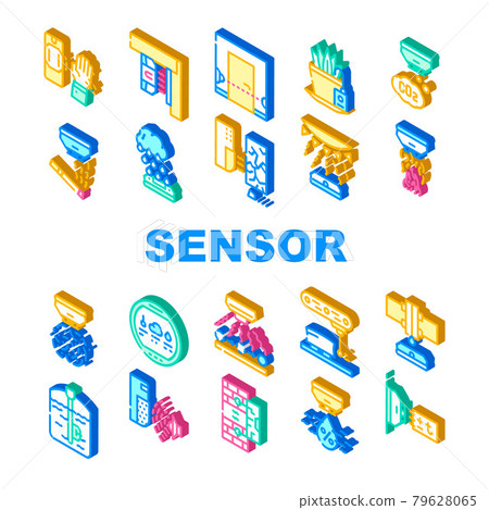 Sensor Electronic Tool Collection Icons Set Vector Sensor Electronic Tool Collection Icons Set Vector 79628065