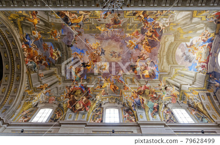 Sant Ignazio church ceiling frescoe, Rome, Italy Sant Ignazio church ceiling frescoe, Rome, Italy 79628499