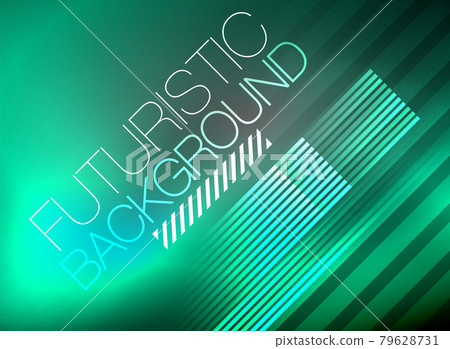 Bright neon color techno abstract background, shiny glowing neon lines in the dark background Bright neon color techno abstract background, shiny glowing neon lines in the dark background 79628731