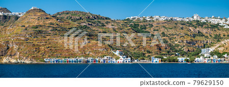 Klima and Plaka villages on Milos island, Greece Klima and Plaka villages on Milos island, Greece 79629150