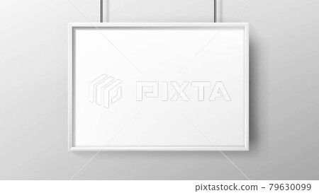 Poster Blank Advertisement Paper With Frame Vector Poster Blank Advertisement Paper With Frame Vector 79630099