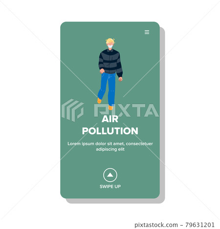 Air Pollution Urban Or Industrial Problem Vector 79631201