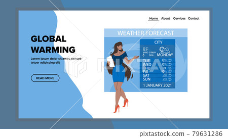 Global Warming Natural Disaster Problem Vector flat Global Warming Natural Disaster Problem Vector flat 79631286