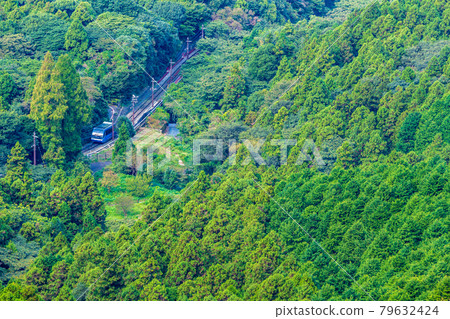 山中運行的櫻倉山纜車 79632424