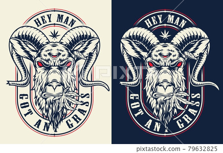 Emblems with goat 79632825
