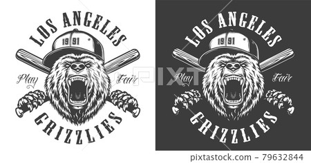 Vintage monochrome baseball club emblem Vintage monochrome baseball club emblem 79632844