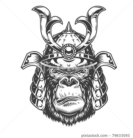 Vintage serious gorilla warrior Vintage serious gorilla warrior 79633093