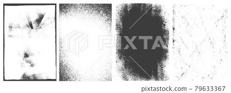 Vintage abstract grunge vertical frames set 79633367