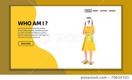 Who Am I Woman Self-knowledge Understanding Vector Who Am I Woman Self-knowledge Understanding Vector 79634703