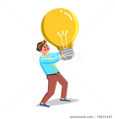 Idea Development And Realization Of Man Vector Idea Development And Realization Of Man Vector 79635447