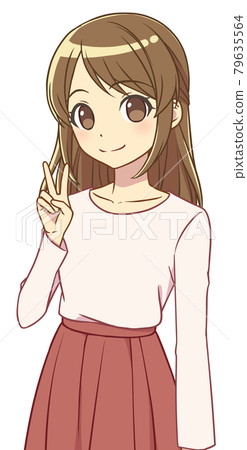 做和平的便衣的婦女 79635564