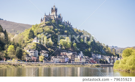 Picture of Cochem Castle from river Mosel during daytime in summer 2017 Picture of Cochem Castle from river Mosel during daytime in summer 2017 79635923