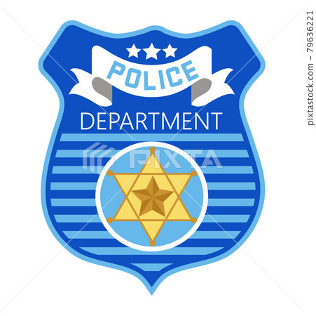 Police badge vector. Sheriff, marshal label illustrations. Law enforcement emblems for national days. Police badge vector. Sheriff, marshal label illustrations. Law enforcement emblems for national days. 79636221