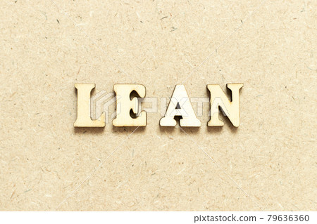 Alphabet letter in word lean on wood background 79636360
