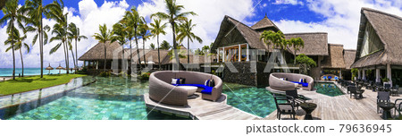 Luxury tropical vacation. Mauritius spa resort Luxury tropical vacation. Mauritius spa resort 79636945