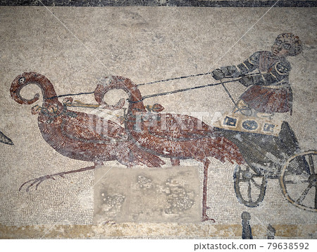 Ancient Roman mosaic of Villa del Casale, Sicily Ancient Roman mosaic of Villa del Casale, Sicily 79638592