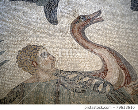 Ancient Roman mosaic of Villa del Casale, Sicily 79638610
