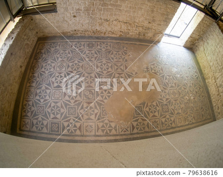 Ancient Roman mosaic of Villa del Casale, Sicily 79638616