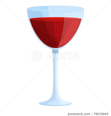 Red wine glass icon cartoon vector. Merlot wineglass Red wine glass icon cartoon vector. Merlot wineglass 79638669