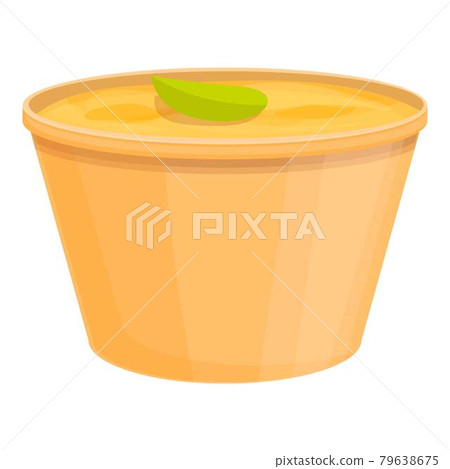 To go soup icon cartoon vector. Day food snack To go soup icon cartoon vector. Day food snack 79638675