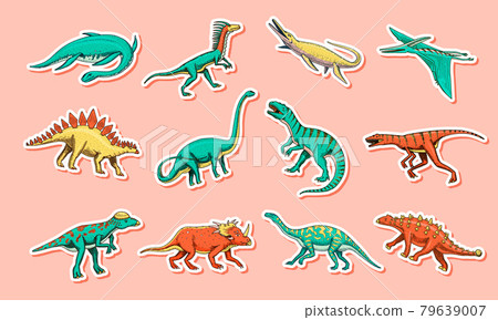 Dinosaurs set, Tyrannosaurus rex, Triceratops, Barosaurus, Diplodocus, Velociraptor Triceratops 79639007