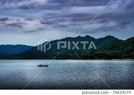 View of landscape nature in sky and cloud storm and river in rain season View of landscape nature in sky and cloud storm and river in rain season 79639574