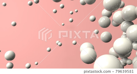 3D render of different size of spheres 79639581
