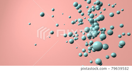 3D render of different size of spheres 3D render of different size of spheres 79639582
