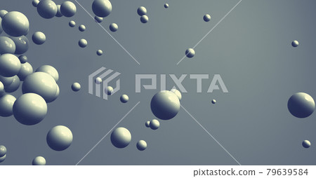 3D render of different size of spheres 3D render of different size of spheres 79639584