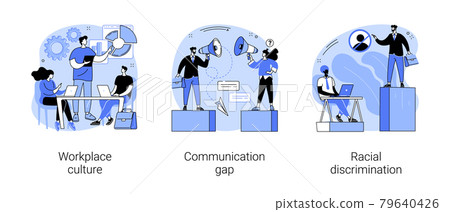 Corporate culture abstract concept vector illustrations. Corporate culture abstract concept vector illustrations. 79640426
