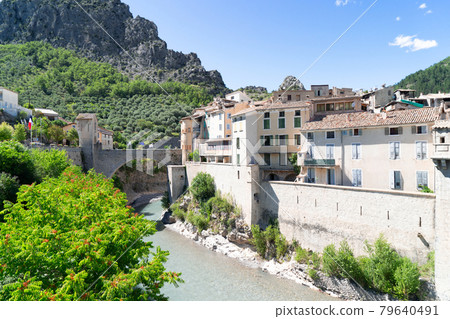 panorama of Entrevaux panorama of Entrevaux 79640491