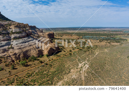 Aerial panoramic view Arizona, at mountain desert landscape Canyon in USA 79641400