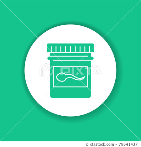 Semen analysis color glyph icon. Medical and scientific concept. Semen analysis color glyph icon. Medical and scientific concept. 79641437