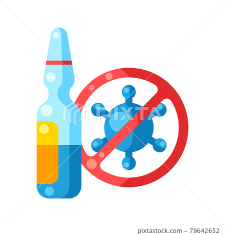 Vaccination concept illustration. Immunization items. Health care and protection from virus. Medical industry. Vaccination concept illustration. Immunization items. Health care and protection from virus. Medical industry. 79642652