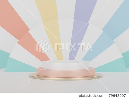 3d render of minimal display podium design for mock up and product presentation. 3d render of minimal display podium design for mock up and product presentation. 79642907