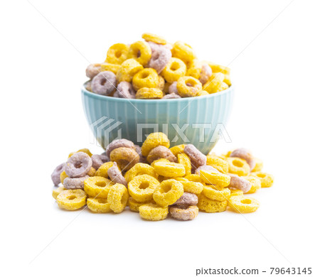 Colorful cereal rings. Colorful cereal rings. 79643145