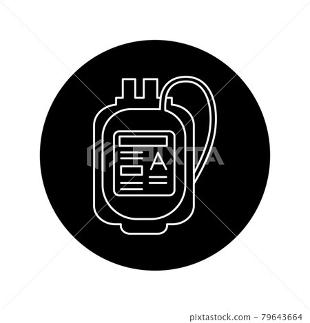 Donor blood bank color line icon. Pictogram for web page, mobile app 79643664