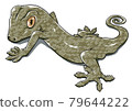 A gecko that noticed the noise and turned around 79644222