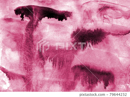 Abstract pink watercolor on paper texture as background Abstract pink watercolor on paper texture as background 79644232