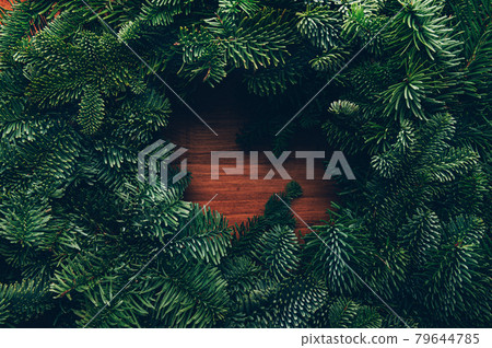 Process of making christmas wreath Process of making christmas wreath 79644785