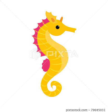 Seahorse as Sea Animal Floating Underwater Vector Illustration Seahorse as Sea Animal Floating Underwater Vector Illustration 79645031
