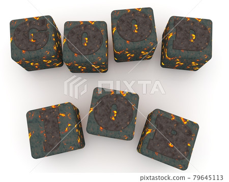 Good job concept of abstract lavas cubes 79645113