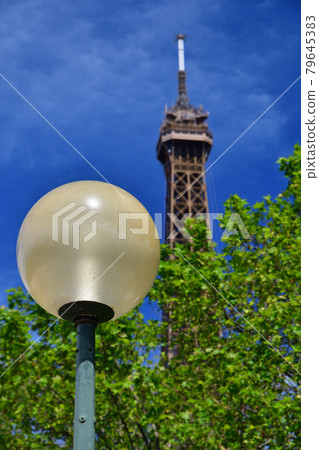 Paris, France, Streetlights and Eiffel Tower, taken May 29, 2021 79645383