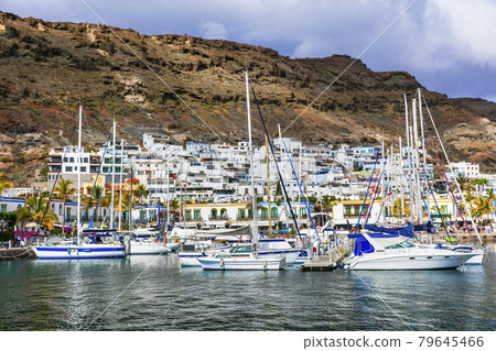Gran Canaria holidays - beautiful Puerto de Mogan, popular tourist attraction. Canary islands Gran Canaria holidays - beautiful Puerto de Mogan, popular tourist attraction. Canary islands 79645466