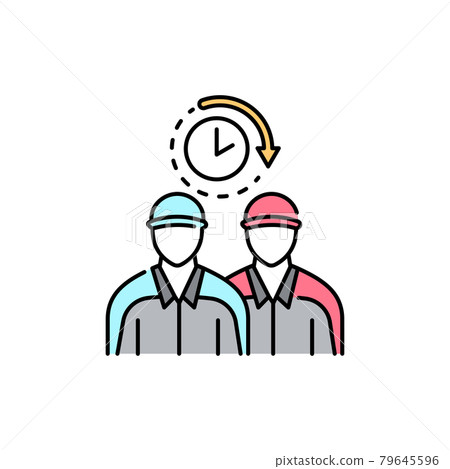 Call movers olor line icon. Pictogram for web page, mobile app, promo. Call movers olor line icon. Pictogram for web page, mobile app, promo. 79645596