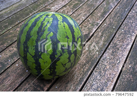Daiei watermelon and wood deck 79647592