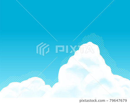 Illustration of cumulonimbus and sky Illustration of cumulonimbus and sky 79647679