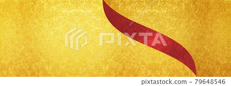 Gold and red ribbon Gold and red ribbon 79648546