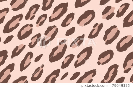 Abstract modern leopard seamless pattern. Animals trendy background. Beige and brown decorative vector stock illustration for print, card, postcard, fabric, textile. Modern ornament of stylized skin Abstract modern leopard seamless pattern. Animals trendy background. Beige and brown decorative vector stock illustration for print, card, postcard, fabric, textile. Modern ornament of stylized skin 79649355
